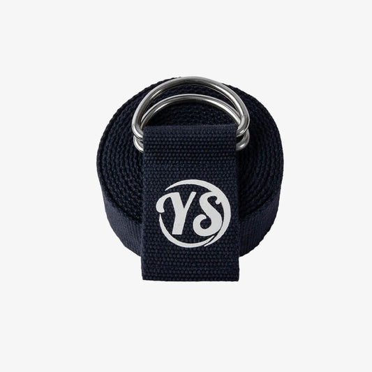 D-Ring Yoga Belt - Navy  Blue