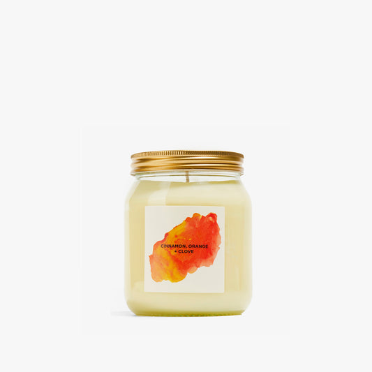 A Calm Christmas orange, cinnamon and clove candle