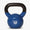 Blue vinyl kettlebell