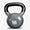 Grey vinyl kettlebell