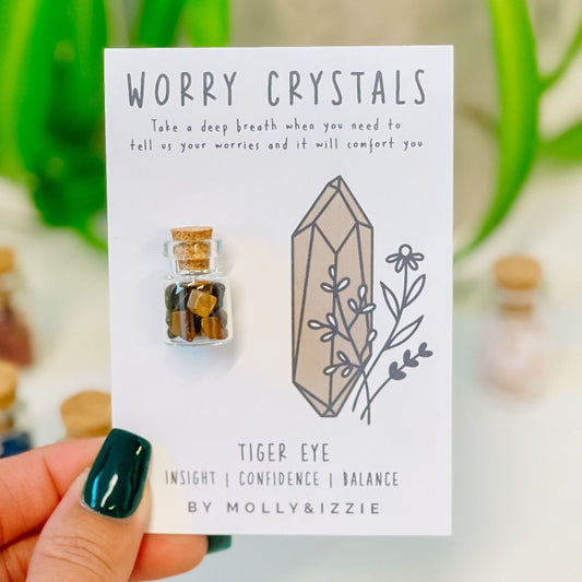 Worry Crystals - Rose Quartz - Aventurine | Tiger Eye